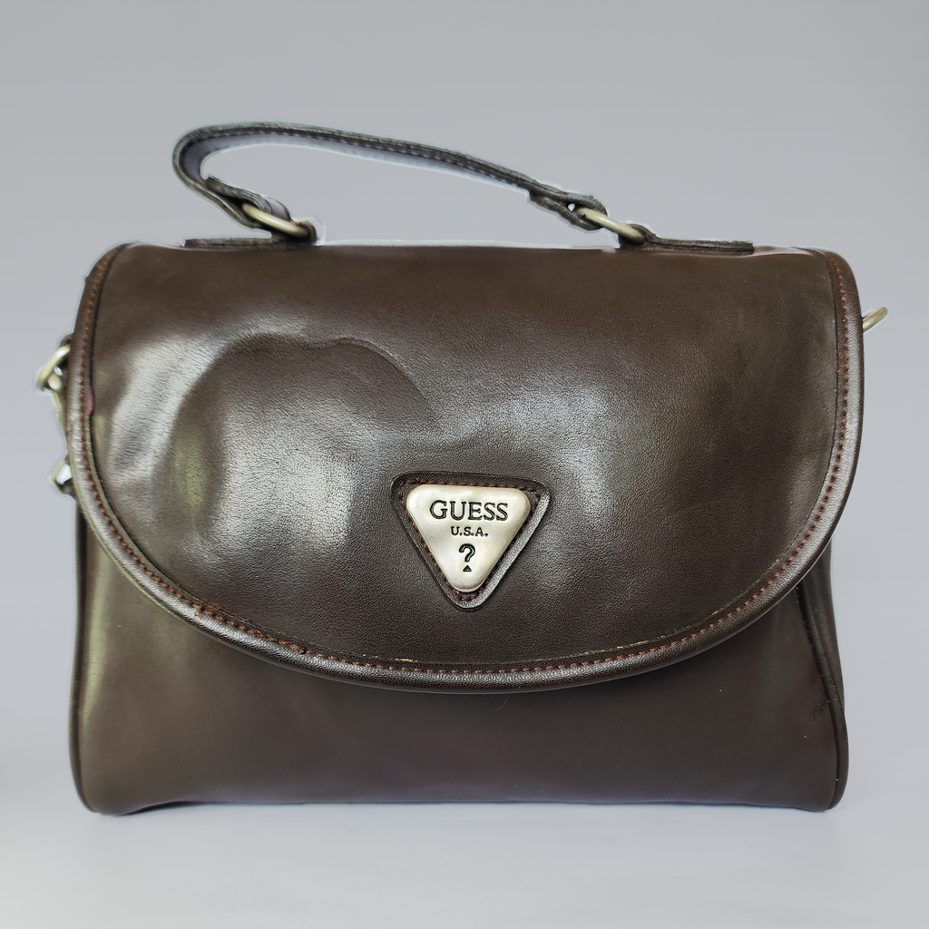 Classic Chocolate Brown Flap Crossbody Bag