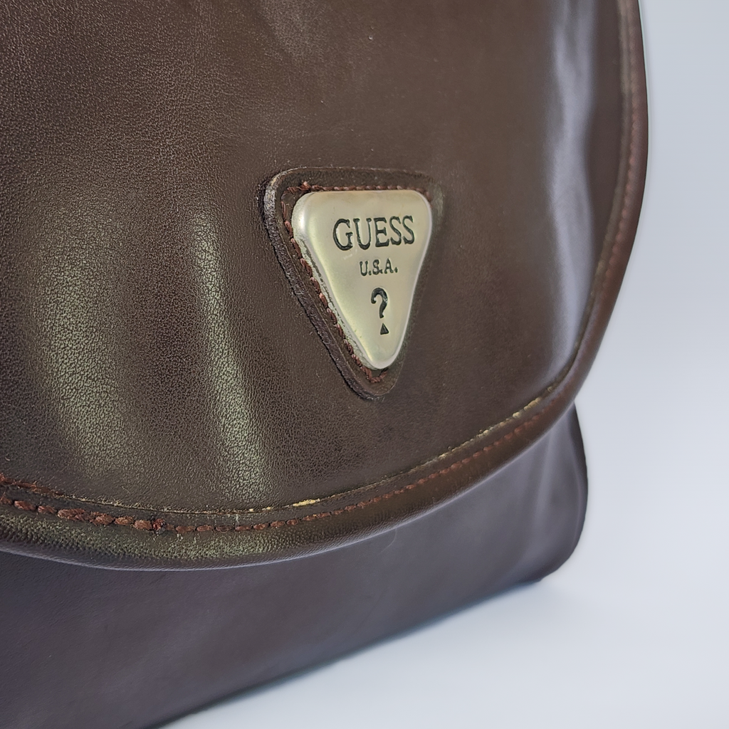 Classic Chocolate Brown Flap Crossbody Bag