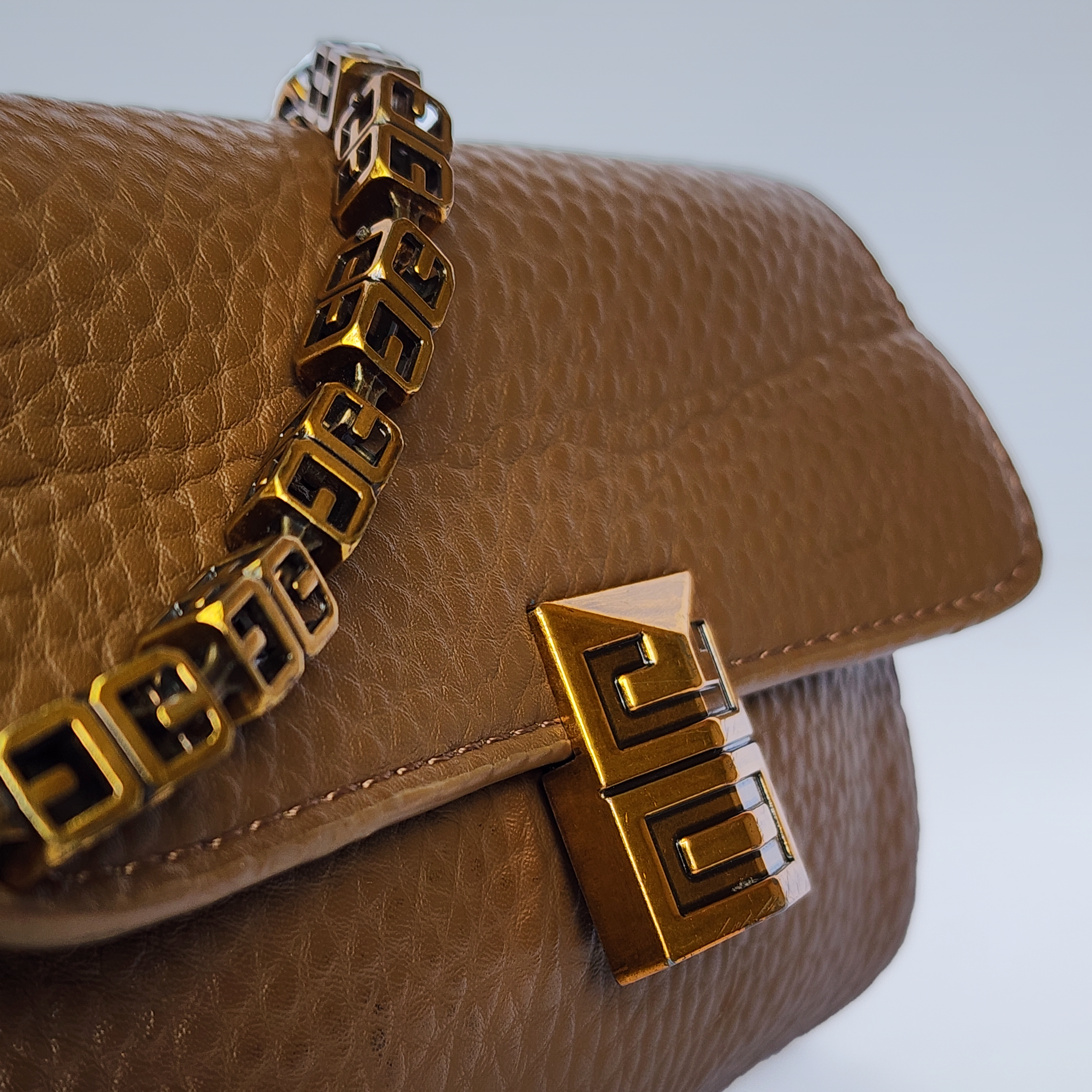 The "Toffee Pebble" Geometric Statement Bag