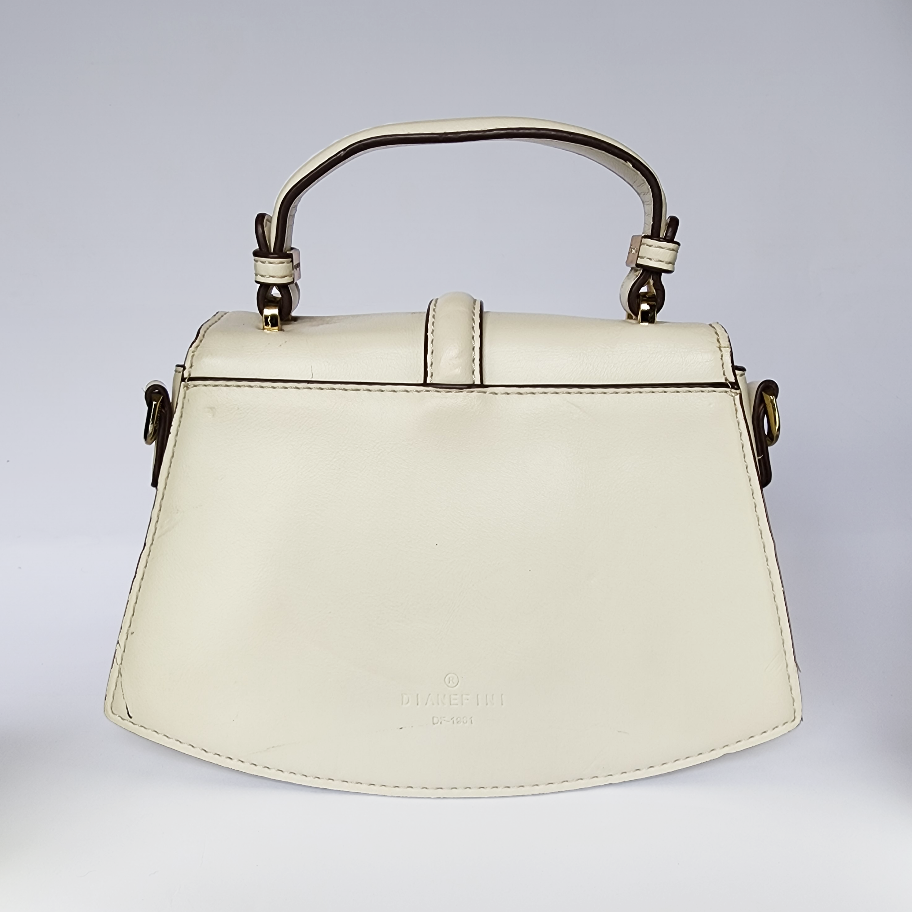 The Dianefini Contrast-Trim Lady Bag