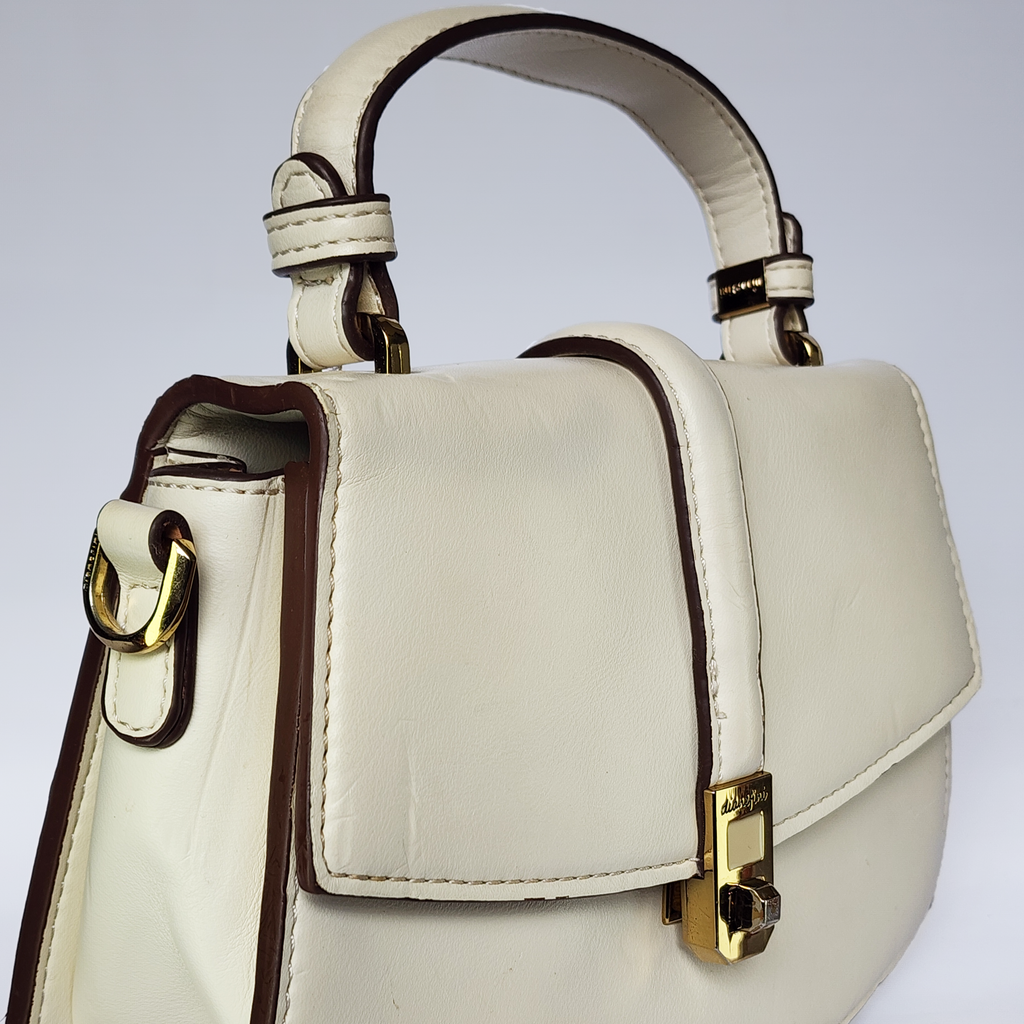 The Dianefini Contrast-Trim Lady Bag