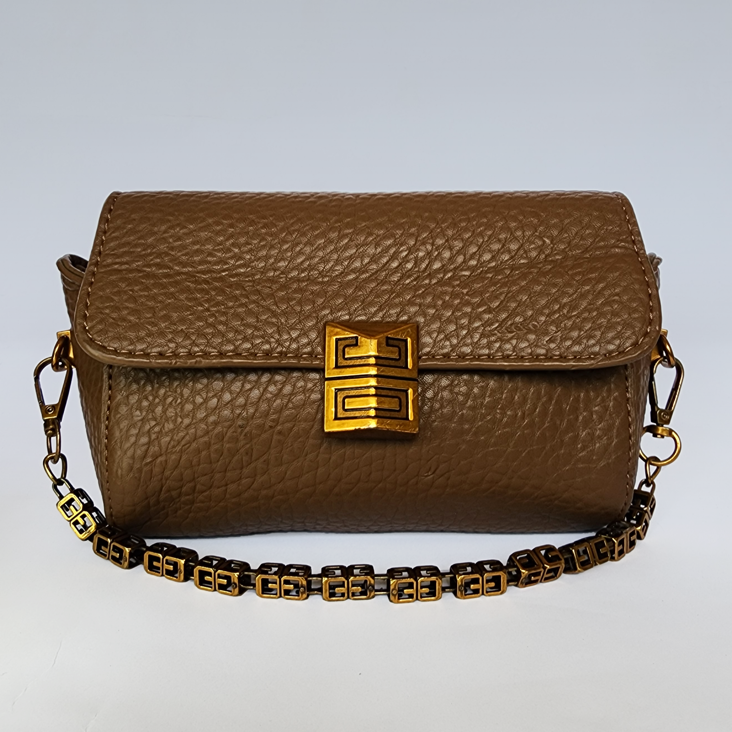 the "toffee pebble" geometric statement bag the "toffee pebble" geometric statement bag