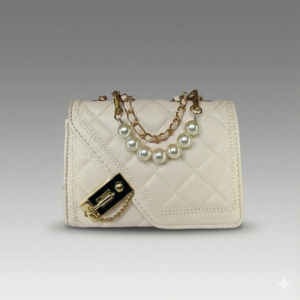 the ivory pearl statement bag – chic & quilted